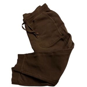 Banana Republic Men’s Medium Aster Jogger Pants  Organic Cotton Tapered Brown